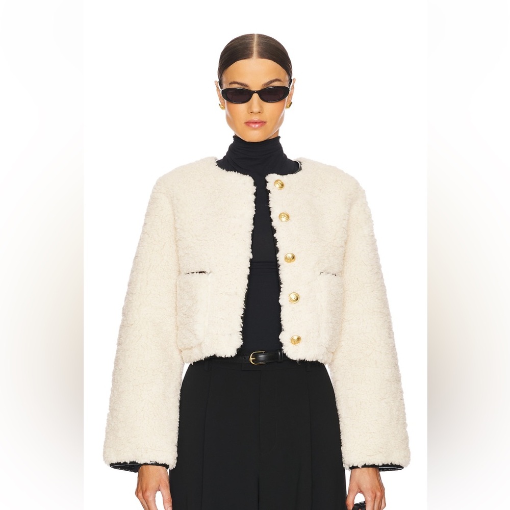 L’Academie Pauchet Reversible Faux Sherpa Jacket